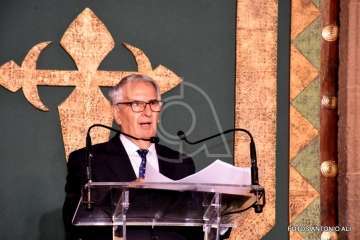  Telde con el empresario Grisaleña en la lectura del pregón de Santiago 2018 (Foto Antonio Alí)